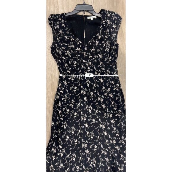 NEW REFORMATION Baden black Floral Print Maxi SIZE 6 - Picture 9 of 10